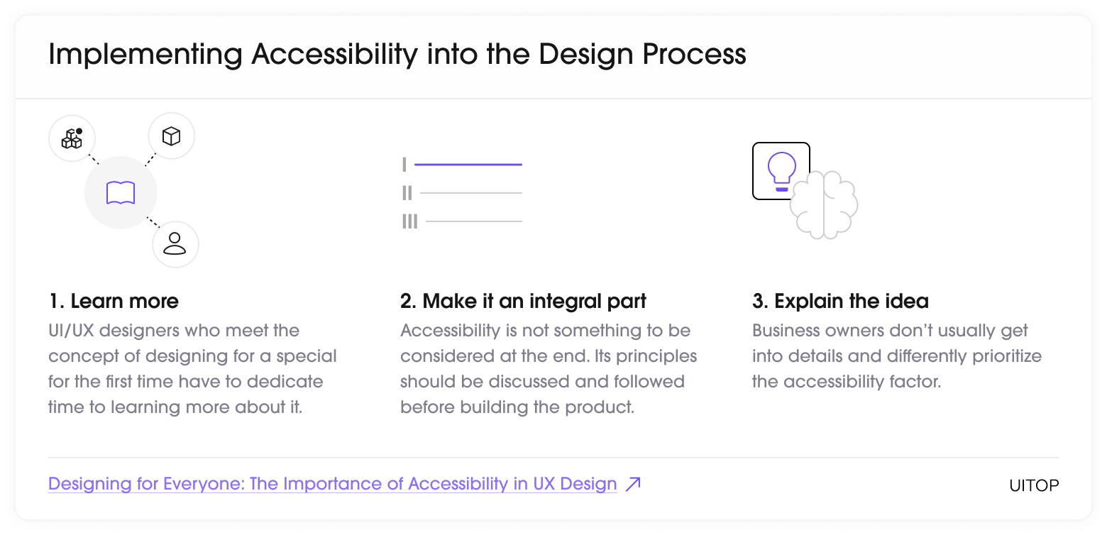 UX accessibility guidelines