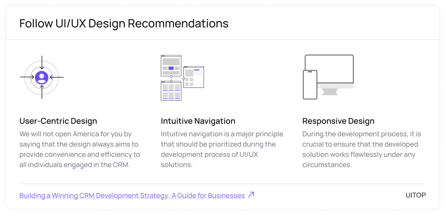 UI/UX Design recommendations 