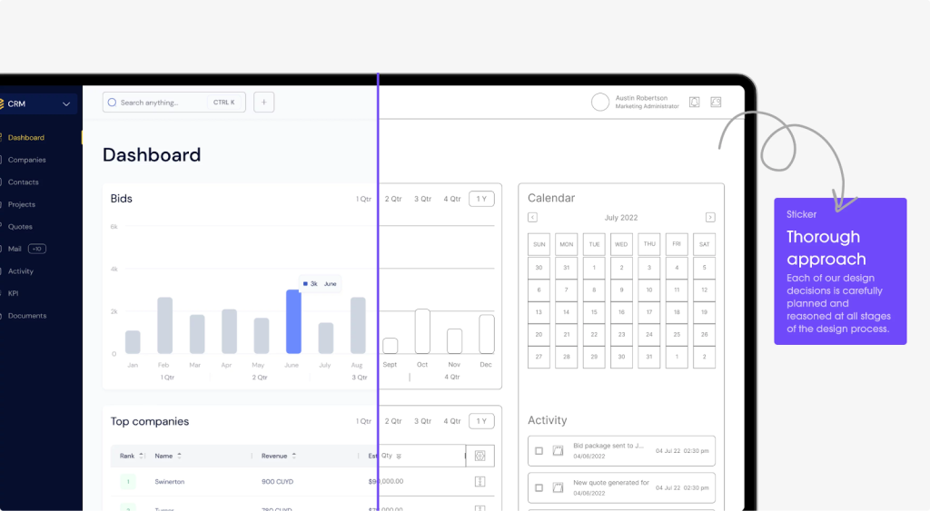 Example of successful CRM development - 3