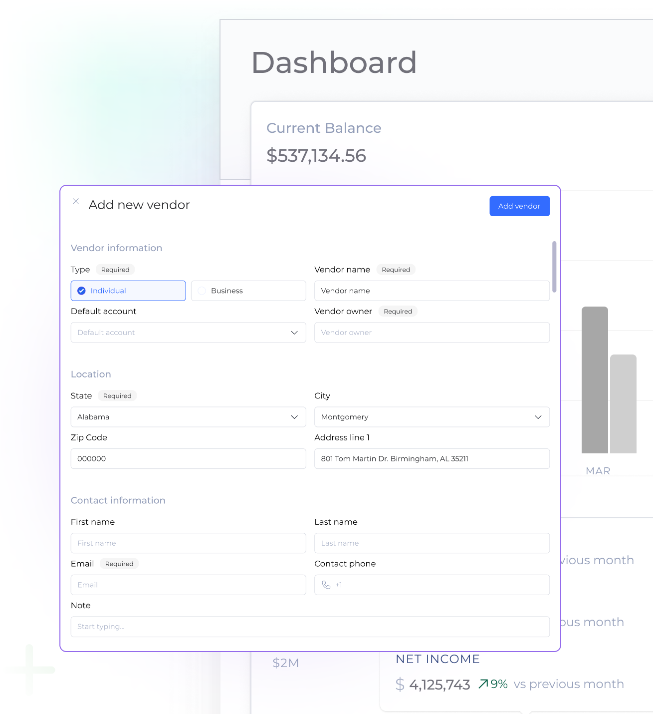 Vendor Management and Onboarding