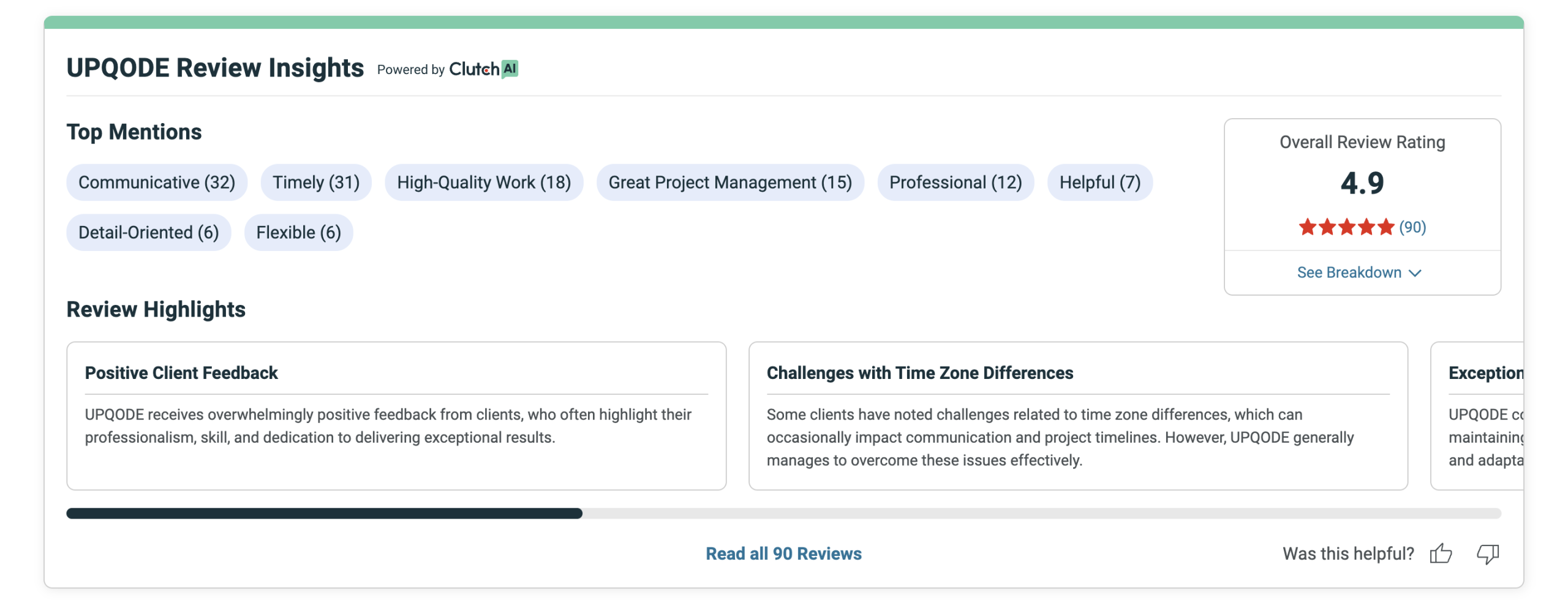 UPQODE Clutch rating