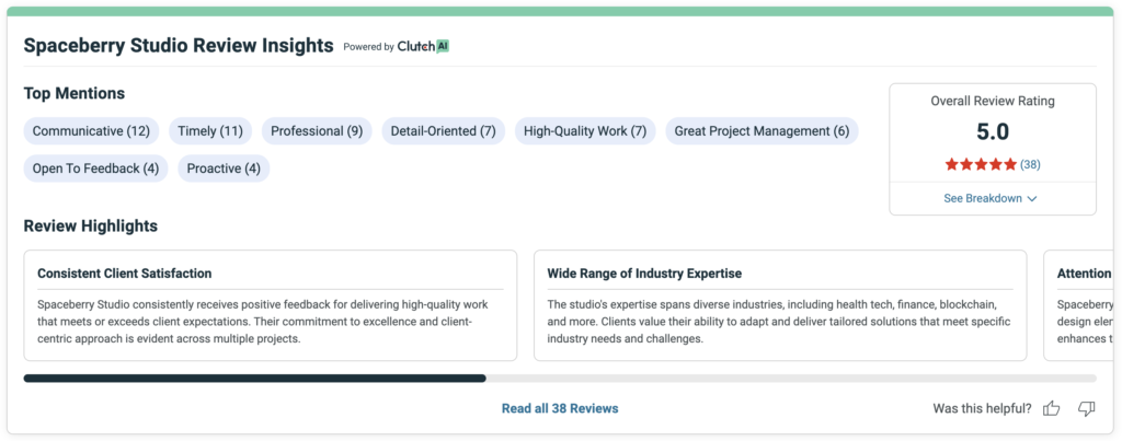 Spaceberry UI/UX agency Review