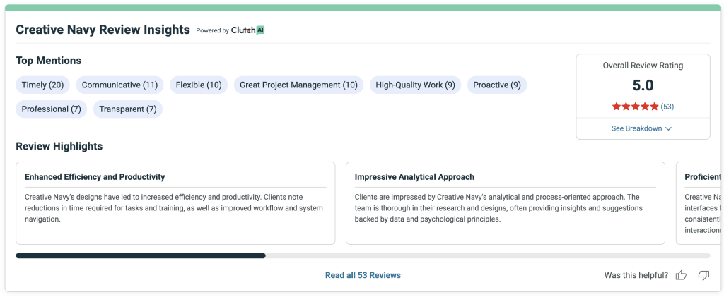 Creative Navy design agency review