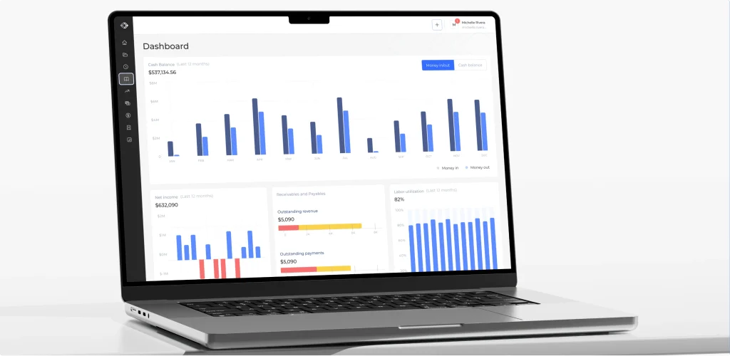 saas interface example