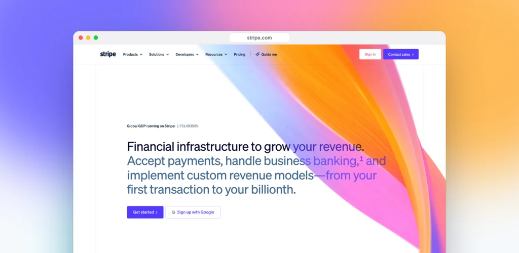 Stripe website