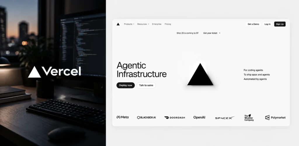 Vercel website