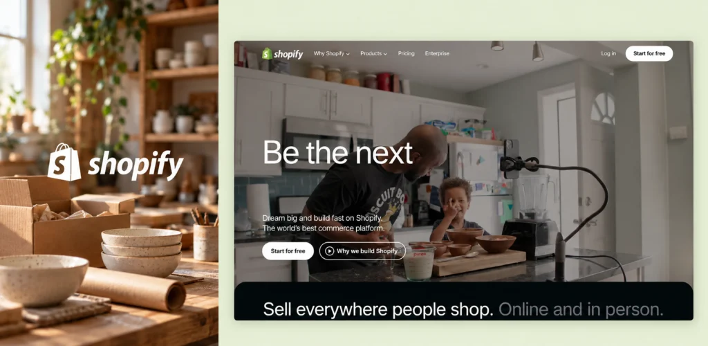 Shopify website