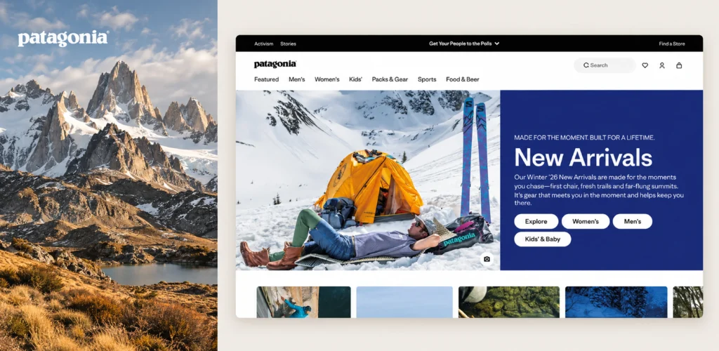 Patagonia website