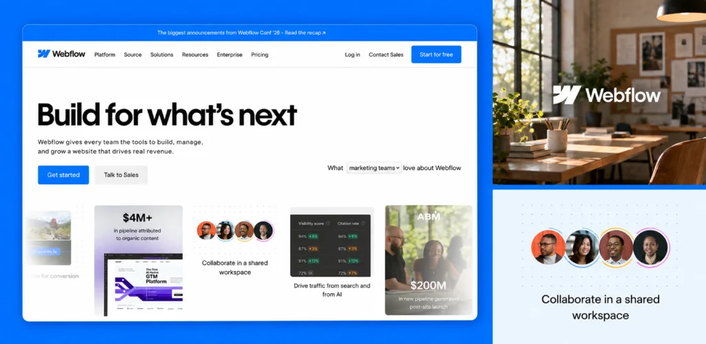 Webflow website