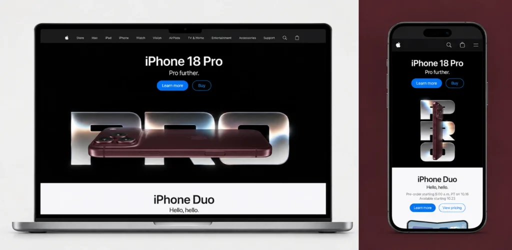 Apple website